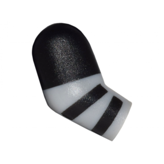 Arm, Right with Black Short Sleeve and Stripes Pattern