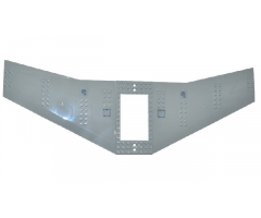 Wing Plate 20 x 56 with 6 x 10 Cutout and 4 Holes with 2 Filler Caps and 2 Hatches Pattern (Stickers) - Set 60104