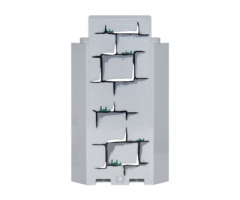 Panel 3 x 3 x 6 Corner Wall without Bottom Indentations with Bricks with Dark Green Moss Pattern 2 (Sticker) - Set 4738