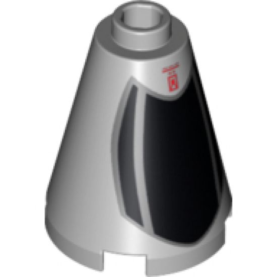 Cone 2 x 2 x 2 - Open Stud with B-wing Cockpit Pattern