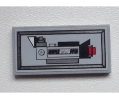 Tile 2 x 4 with 'WORLD GRAND PRIX' Camera Pattern (Sticker) - Set 9486