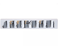 Tile 1 x 6 with Bricks and Cracks Pattern Type 1 (Sticker) - Set 9473