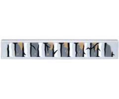 Tile 1 x 6 with Bricks and Cracks Pattern Type 2 (Sticker) - Set 9473
