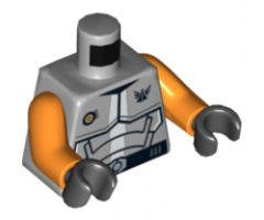Torso Galaxy Squad Armor with Number 30 on Back Pattern / Orange Arms / Black Hands