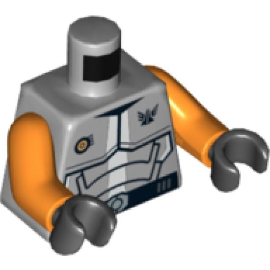Torso Galaxy Squad Armor with Number 30 on Back Pattern / Orange Arms / Black Hands