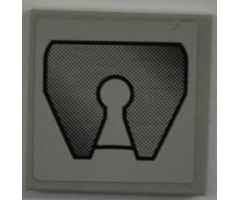 Tile 2 x 2 with Truck Fifth-Wheel Coupling Pattern (Sticker) - Set 8199
