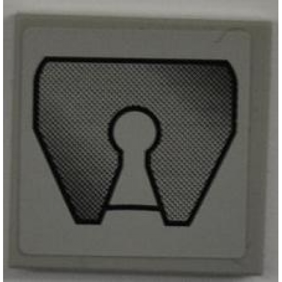 Tile 2 x 2 with Truck Fifth-Wheel Coupling Pattern (Sticker) - Set 8199