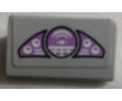 Slope 30 1 x 2 x 2/3 with Purple Gauges and Target Screen Pattern (Sticker) - Set 76047