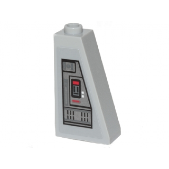 Slope 75 2 x 1 x 3 with SW Control Panel Pattern Model Left Side (Sticker) - Set 75171