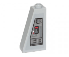 Slope 75 2 x 1 x 3 with SW Control Panel Pattern Model Right Side (Sticker) - Set 75171