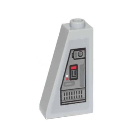 Slope 75 2 x 1 x 3 with SW Control Panel Pattern Model Right Side (Sticker) - Set 75171