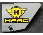 Technic, Panel Fairing #14 Large Short Smooth, Side B with Black and Yellow Hero Factory Symbol and 'HFAC' Pattern (Sticker) - Set 7160