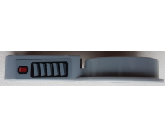 Technic Rotation Joint Disk with Pin and 3L Liftarm Thick with Vents and Red Rectangle Pattern Side A (Sticker) - Set 76086