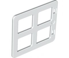 Duplo, Building Door / Window Pane 1 x 4 x 3 with Four Same Sizes Panes Square Corners
