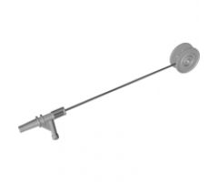 Duplo Winch Drum Narrow Ridged with Black String and Light Bluish Gray Nozzle