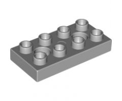 Duplo, Plate 2 x 4 with 2 Holes with Locking Ridges