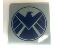 Tile 6 x 6 with Avengers Logo Pattern (Sticker) - Set 6869