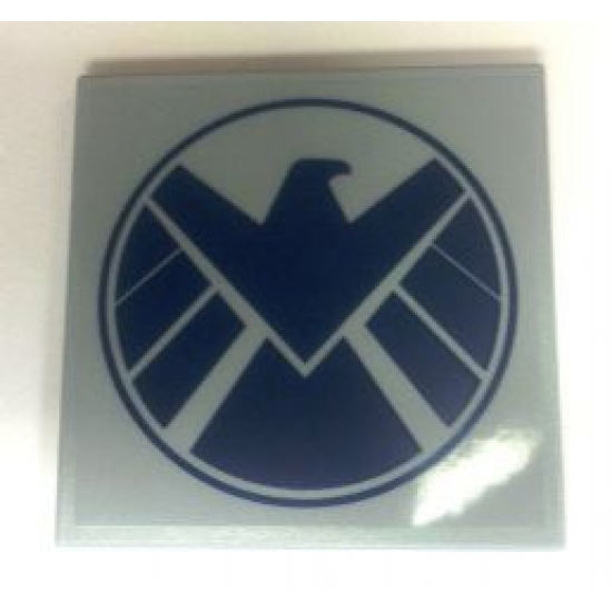 Tile 6 x 6 with Avengers Logo Pattern (Sticker) - Set 6869