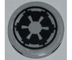 Tile, Round 2 x 2 with SW Imperial Logo Pattern (Sticker) - Set 7915