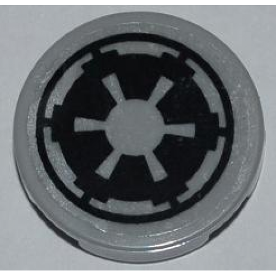 Tile, Round 2 x 2 with SW Imperial Logo Pattern (Sticker) - Set 7915