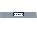 Tile 1 x 6 with 'ER60079' Pattern (Sticker) - Set 60079
