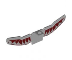 Minifigure, Body Wear Wings with Four Studs with Dark Red Armor Panels Pattern