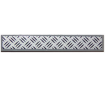 Tile 1 x 6 with Silver Tread Plate Pattern (Sticker) - Set 60112