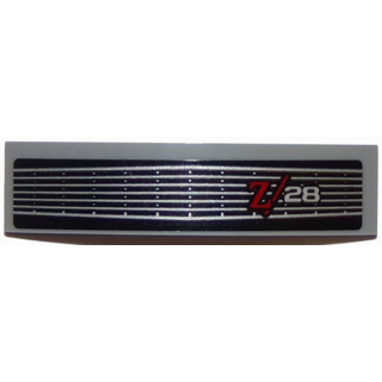 Slope, Curved 4 x 1 Double with Camaro Z28 Car Front Grille Pattern (Sticker) - Set 75874