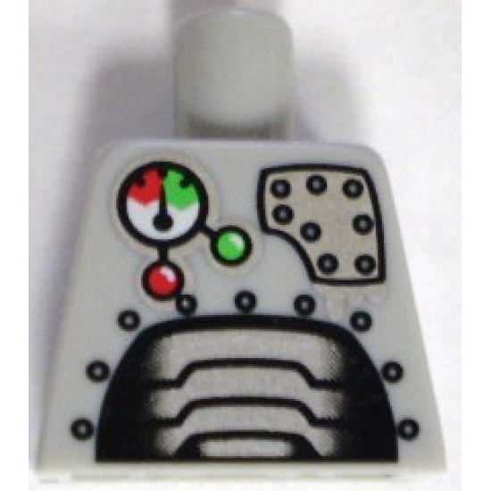 Torso Robot with Panels and Gauges Pattern