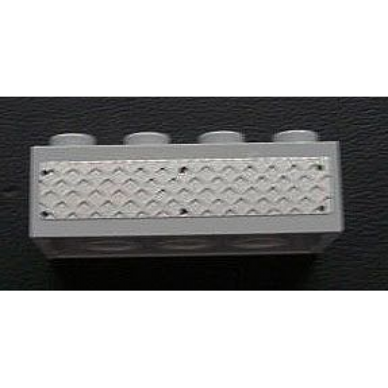 Brick 2 x 4 with Tread Plate Pattern (Sticker) - Set 3180