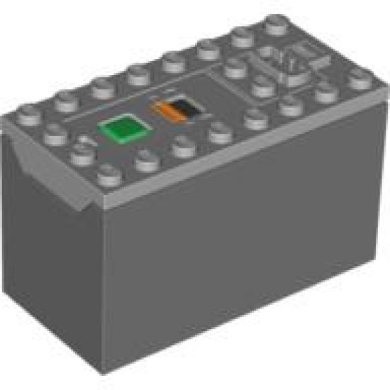 Electric, Battery Box 9V Power Functions (Non-Rechargeable) with Dark Bluish Gray Bottom