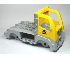Duplo, Toolo Truck Chassis Assembly with Flatbed and Yellow Cab