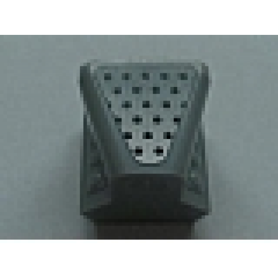 Vehicle Air Scoop Engine Top 2 x 2 with Black Dots on Silver Pattern (Sticker) - Set 8137