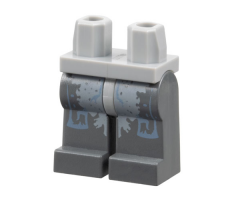 Hips and Dark Bluish Gray Legs with Atlantis Hammerhead Warrior Pattern