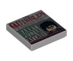 Tile 2 x 2 with Newspaper 'THE QUIBBLER' Pattern