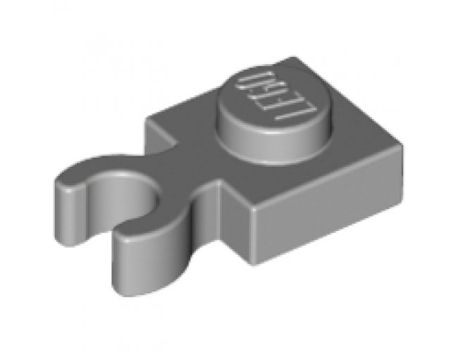 Plate, Modified 1 x 1 with Open O Clip Thick (Vertical Grip)