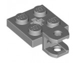Plate, Modified 2 x 2 with Tow Ball Socket, Short, Flattened with Holes and Axle Hole in Center