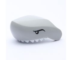 Animal, Body Part Shark Head with Teeth White and Black Eyes Pattern