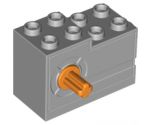 Motor, Non-Electric Windup 2 x 4 x 2 1/3 with Orange Release Button