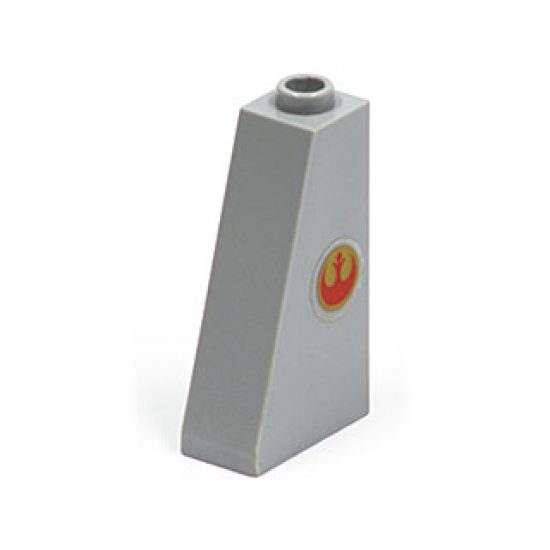 Slope 75 2 x 1 x 3 with SW Rebel Logo Pattern on Right Side (Sticker) - Set 7668