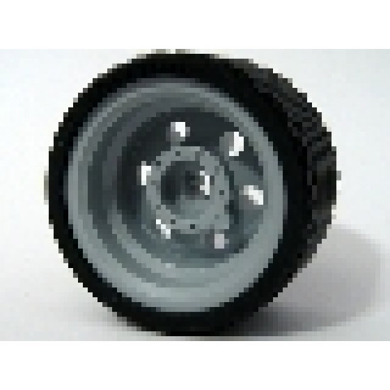 Wheel & Tire Assembly 30.4mm D. x 20mm with No Pin Holes and Reinforced Rim with Black Tire 37 x 22 ZR (56145 / 55978)
