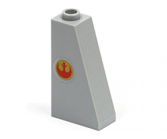 Slope 75 2 x 1 x 3 with SW Rebel Logo Pattern on Left Side (Sticker) - Set 7668