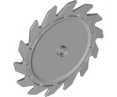 Technic Circular Saw Blade 9 x 9 with Pin Hole and Teeth in Same Direction