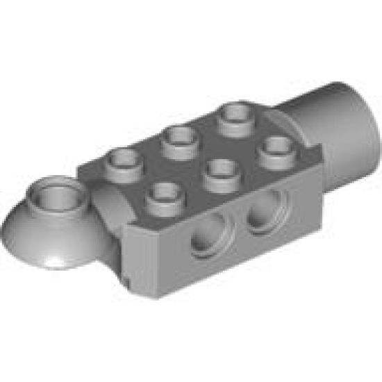 Technic, Brick Modified 2 x 3 with Pin Holes, Rotation Joint Ball Half (Horizontal Top), Rotation Joint Socket
