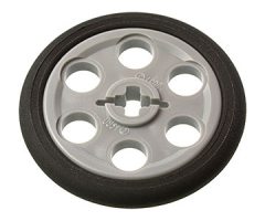 Wheel & Tire Assembly Technic Wedge Belt Wheel (Pulley) with Black Technic Wedge Belt Wheel Tire (4185 / 2815)