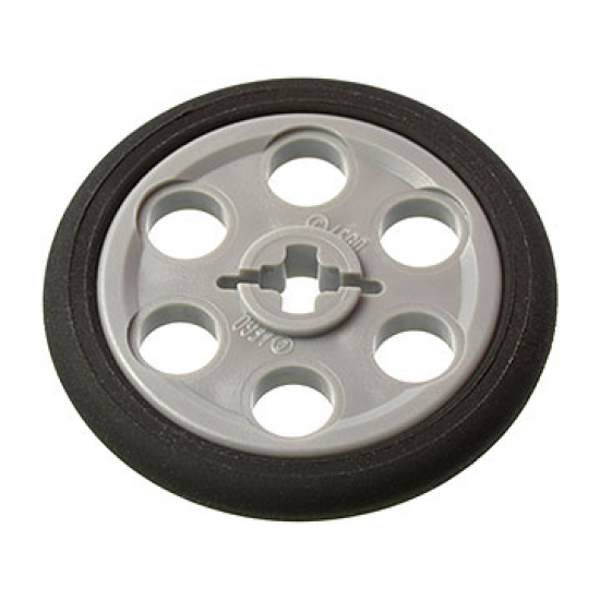 Wheel & Tire Assembly Technic Wedge Belt Wheel (Pulley) with Black Technic Wedge Belt Wheel Tire (4185 / 2815)