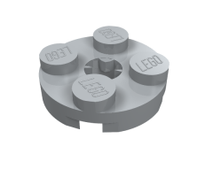 Plate, Round 2 x 2 with Axle Hole (x Shape)