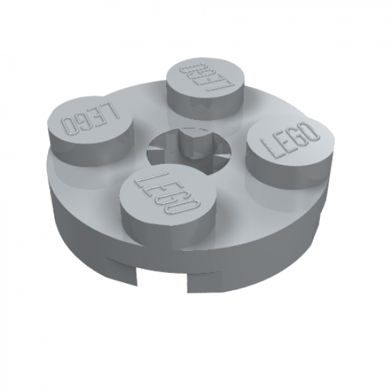 Plate, Round 2 x 2 with Axle Hole (x Shape)