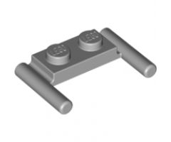 Plate, Modified 1 x 2 with Bar Handles - Flat Ends, Low Attachment