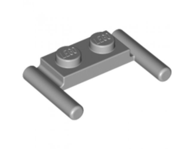 Plate, Modified 1 x 2 with Bar Handles - Flat Ends, Low Attachment